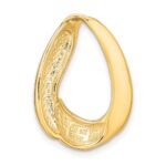 14K Polished Oval Slide Fits up to 8mm Regular/10mm Fancy or Reversible Omega - Image 3