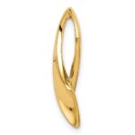 14k Polished Slide Fits up to 2mm Regular/6mm Fancy or Reversible Omega - Image 2