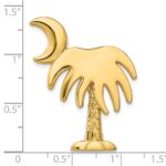 14k CHARLESTON Palmetto with Moon Omega Slide - Image 3