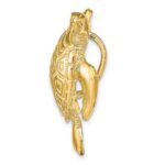 14k Large Polished Turtle Omega Slide - Image 2