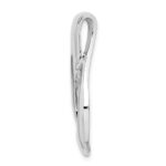 14k White Gold Polished Slide Fits up to 2mm Regular/6mm Fancy or Reversible Omega - Image 2