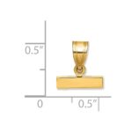 14k Small Polished Top Charm - Image 3