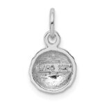 14k White Gold Domed Golf Ball Charm - Image 3