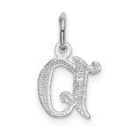 14KW Diamond-cut Letter D Initial Charm - Image 4