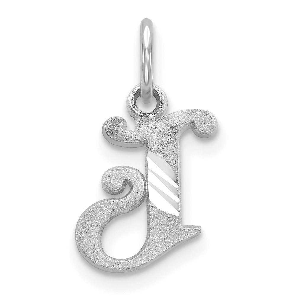 WCH139-J.jpg 14KW Diamond-cut Letter J Initial Charm - Image 1