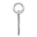 14KW Diamond-cut Letter T Initial Charm - Image 2