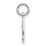 14k White Gold #1 MOM Charm - Image 2