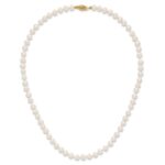 10k 5-6mm White Near-Round Freshwater Cultured Pearl Necklace - Image 4