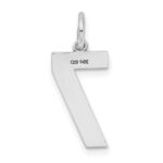 14kw Medium Satin Number 7 Charm - Image 4