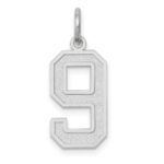 14kw Medium Satin Number 9 Charm