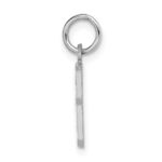 14kw Small Brushed Diamond-cut Number 8 Charm - Image 2