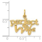 14k PERFECT WIFE Charm - Image 3