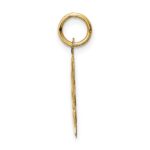 14k MERRY CHRISTMAS with Tree 15mm Engravable Disc Charm - Image 2