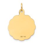 14k GRADUATION DAY with Cap 20mm Engravable Disc Charm - Image 4