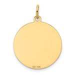 14k BEAGLE 20mm Engravable Disc Dog Charm - Image 4