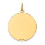 14k GERMAN SHEPHERD 20mm Engravable Disc Dog Charm - Image 4