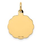 14k YOU ARE ALWAYS IN MY HEART Engravable Disc Charm - Image 4