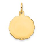 14K 20 ANNIVERSARY 15mm Engravable Disc Charm - Image 4
