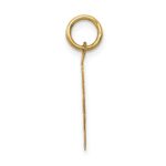 14k Polished IT'S A BOY Scalloped 16mm Engravable Disc Charm - Image 2