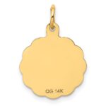 14K SPECIAL AUNT 14mm Engravable Disc Charm - Image 4