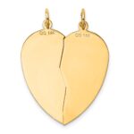 14K MIZPAH COIN 2-piece Heart Charm - Image 4