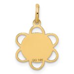 14k GRADUATION DAY Scalloped Edge Charm - Image 4