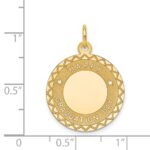 14k HAPPY GRADUATION DAY Engravable Disc Charm - Image 3