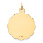 14k GRADUATION DAY with Diploma Engravable Disc Charm - Image 4