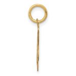 14k Polished MY CONFIRMATION with Dove Scalloped Edge Round Charm - Image 2