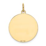 14k LABRADOR RETRIEVER 20mm Engravable Disc Dog Charm - Image 4