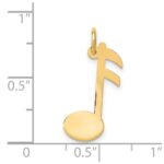 14k Polished Musical Note Charm - Image 3