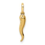 14k 3-D Italian Horn Charm - Image 4