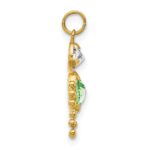 14k August Boy Synthetic Birthstone Charm - Image 2