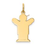 14k The Kids Small Boy with Hat Engravable Love Charm - Image 4