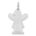 Sterling Silver Rhodium-plated Kid Charm - Image 3