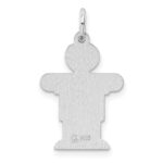 Sterling Silver Rhodium-plated Kid Charm - Image 4