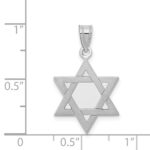 14k White Gold Star Of David Pendant - Image 4