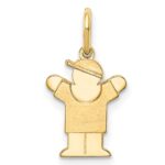 14k The Kids Mini Boy Love Charm