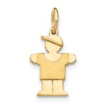 14k The Kids Mini Boy Hugs Charm