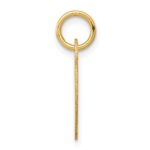 14k Plain .011 Gauge Engravable Heart 15x12mm Disc Charm - Image 2