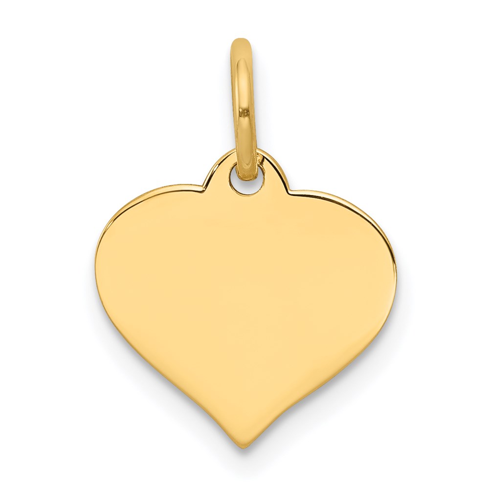 XM526-3.jpg 14k Plain .027 Gauge Engraveable Heart 14x12mm Disc Charm - Image 1