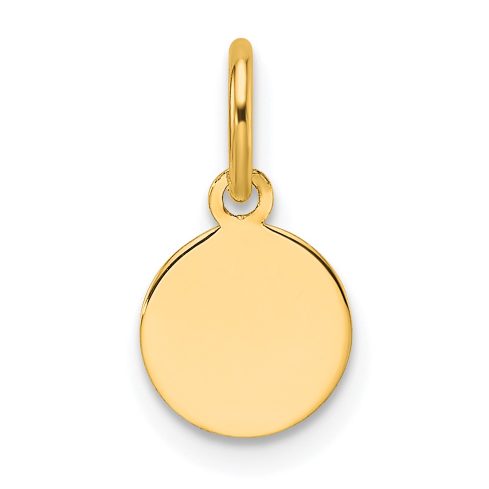 XM673-7.jpg 10k Plain .018 Gauge 7.5x7.5mm Circular Engravable Disc Charm - Image 1