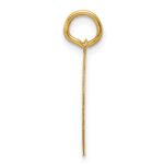 14k Plain with Zig-Zag Edge .013 Gauge Engravable Round 15.5mm Disc Charm - Image 2