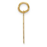 14k Etched Edge .013 Gauge Engravable Heart 14.8x13.7mm Disc Charm - Image 2