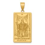 14ky Justice Tarot Card Pendant