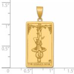 14ky The Hanged Man Tarot Card Pendant - Image 4