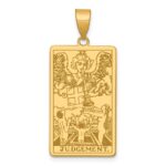14ky Judgement Tarot Card Pendant