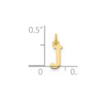 14ky Cutout Letter J Initial Pendant - Image 2