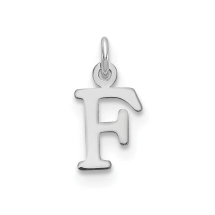 14kw Cutout Letter F Initial Pendant