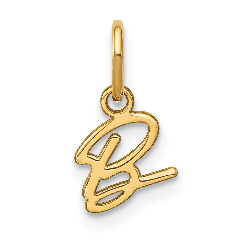 XNA1305GP_B.jpg 14KY Upper case Letter B Initial Charm - Image 1